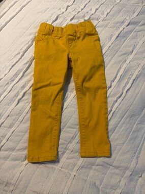 Old Navy Girls' Stretch Leggings in Mustard Yellow